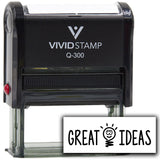 Vivid Stamp Great Ideas Self Inking Rubber Stamp
