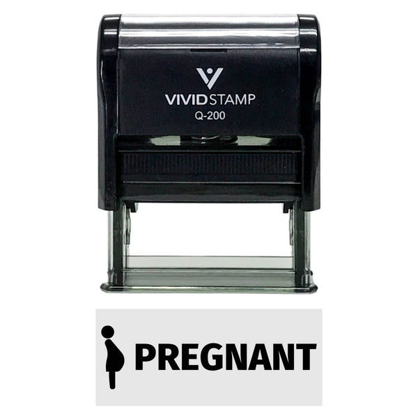 Vivid Stamp Pregnant Medical Self-Inking Rubber Stamps