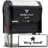 Vivid Stamp Very Good! Star Self Inking Rubber Stamp