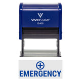Vivid Stamp Emergency Medical Self-Inking Rubber Stamps