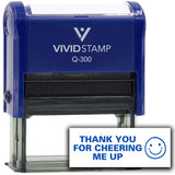 Vivid Stamp Thank you for cheering me up Self Inking Rubber Stamp