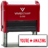 Vivid Stamp You?re Amazing Teacher Feedback Self-Inking Rubber Stamps