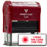 Vivid Stamp I Pray The Lord For You Self Inking Rubber Stamp
