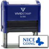 Vivid Stamp Nice Going Self Inking Rubber Stamp