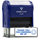 Vivid Stamp Thank you for cheering me up Self Inking Rubber Stamp