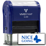 Vivid Stamp Nice Going Self Inking Rubber Stamp