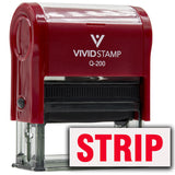 Strip Self-Inking Office Rubber Stamp