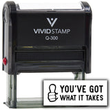 Vivid Stamp You’ve Got What It Takes Self-Inking Rubber Stamps