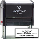 Vivid Stamp Praying That God Sends A Guardian Angel Self Inking Rubber Stamp