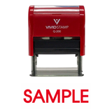 SAMPLE Self Inking Rubber Stamp