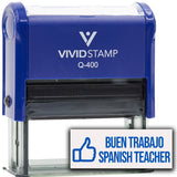 Buen Trabajo Spanish Teacher (Thumbs Up) Self Inking Rubber Stamp