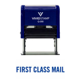 Basic First Class Mail Self Inking Rubber Stamp