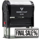 Rubber Stamp Final Sale (Percentage) Self-Inking Office