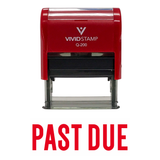 Classic "PAST DUE" Self Inking Rubber Stamp