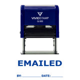 EMAILED By Date Self Inking Rubber Stamp