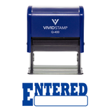 Entered Office Self-Inking Office Rubber Stamp
