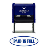PAID IN FULL Self-Inking Office Rubber Stamp