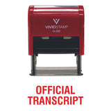 Official Transcript Self Inking Rubber Stamp