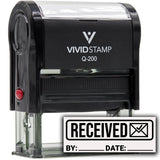 Received By Date (Check) Self-Inking Rubber Stamp