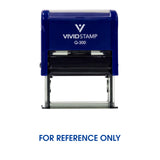For Reference Only Self Inking Rubber Stamp