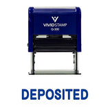 DEPOSITED Self Inking Rubber Stamp