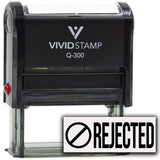 Rubber Stamp Rejected (Thumbs Down) Self-Inking Office