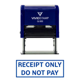 RECEIPT ONLY DO NOT PAY Self Inking Rubber Stamp