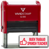 Buen Trabajo Spanish Teacher (Thumbs Up) Self Inking Rubber Stamp
