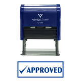 APPROVED w/Check Office Self-Inking Office Rubber Stamp