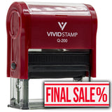 Rubber Stamp Final Sale (Percentage) Self-Inking Office