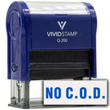 No C.O.D. Self-Inking Office Rubber Stamp