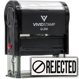 Rubber Stamp Rejected (Thumbs Down) Self-Inking Office