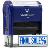 Rubber Stamp Final Sale (Percentage) Self-Inking Office