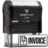 Invoice (Dollar Sign) Self Inking Rubber Stamp