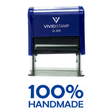 100% HANDMADE Self Inking Rubber Stamp