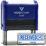 Received By Date (Check) Self-Inking Rubber Stamp