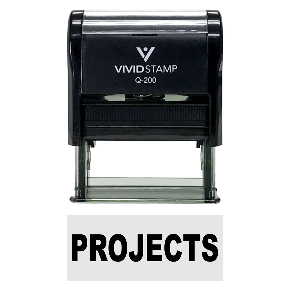 Projection Stamp Projects Self-Inking Office Rubber Stamp – Vivid Stamp