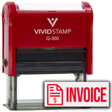 Invoice (Dollar Sign) Self Inking Rubber Stamp
