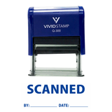 SCANNED By Date Self Inking Rubber Stamp