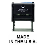 MADE IN THE U.S.A. Self Inking Rubber Stamp
