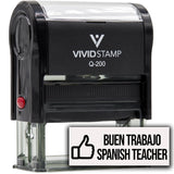 Buen Trabajo Spanish Teacher (Thumbs Up) Self Inking Rubber Stamp