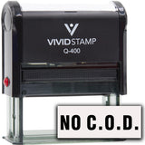 No C.O.D. Self-Inking Office Rubber Stamp