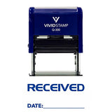 RECEIVED w/Date Line Self-Inking Office Rubber Stamp