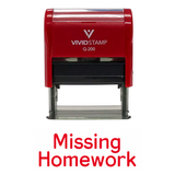 MISSING HOMEWORK Teacher Self-Inking Stamp