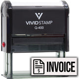 Invoice (Dollar Sign) Self Inking Rubber Stamp
